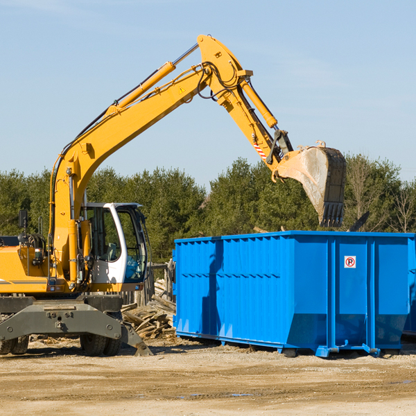 can i choose the location where the residential dumpster will be placed in Wyndham